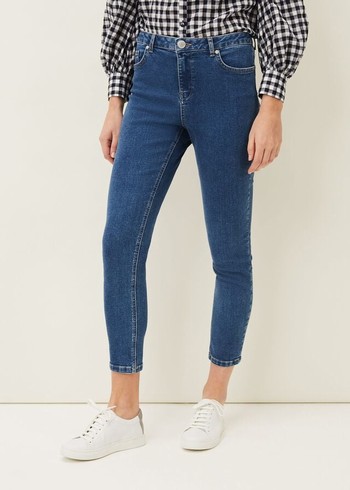 Phase Eight Pax Slim Fit Cropped Jeans Blue USA | 6958241-LF